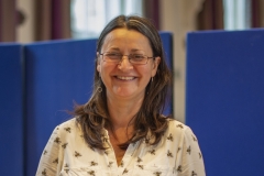 Diane Sleigh of The Bee Depot exhibits at the Wiltshire Bee & Honey Day 2019