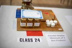 The Blue Ribbon is the premier award at honey shows round the country and is awarded by a National Honey Show Judge